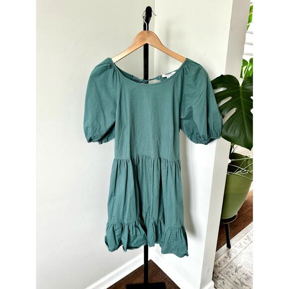 Peter Som Aqua Green Dress Open back Tie Dress - Picture 4 of 6